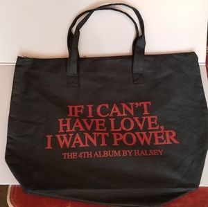 Halsey Official 4th Album Release "Love...Power" tote bag. Very limited stock